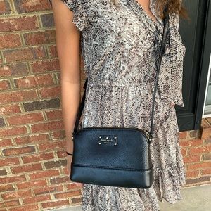 Black Kate Spade crossbody purse